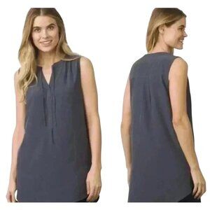 ZENANA Dark Gray Sleeveless Blouse